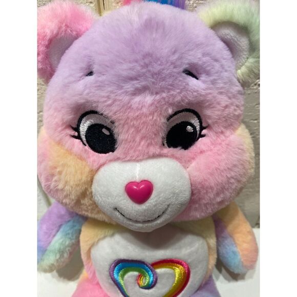 Care Bears Rainbow Heart Unlock the Magic Togetherness 14in Bear Plush Toy - Picture 3 of 12